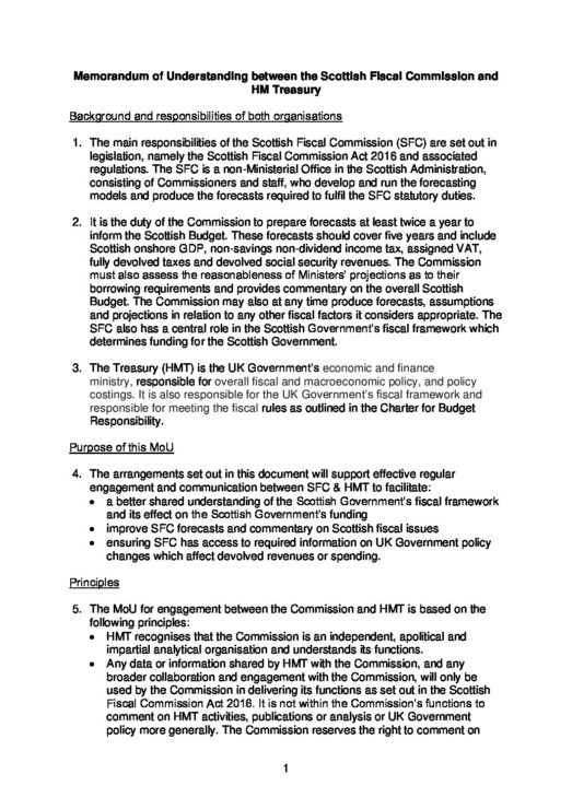 MoU HMT FINAL Signed Version August 2022 | Scottish Fiscal Commission